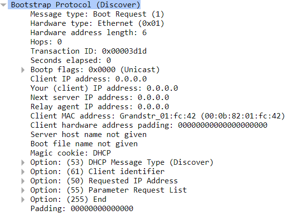 DHCP Discover