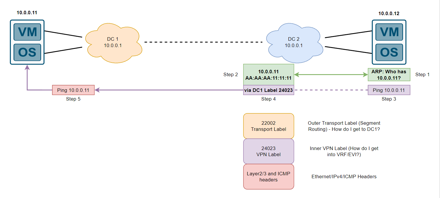 MPLS Label Stack for LSP