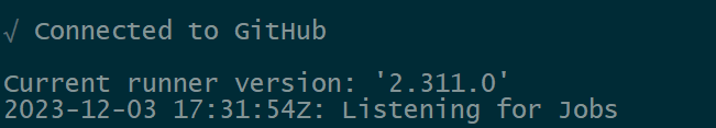 GitHub runner